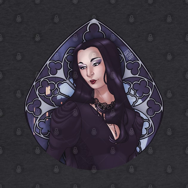 Morticia Art Nouveau by WickedSnack